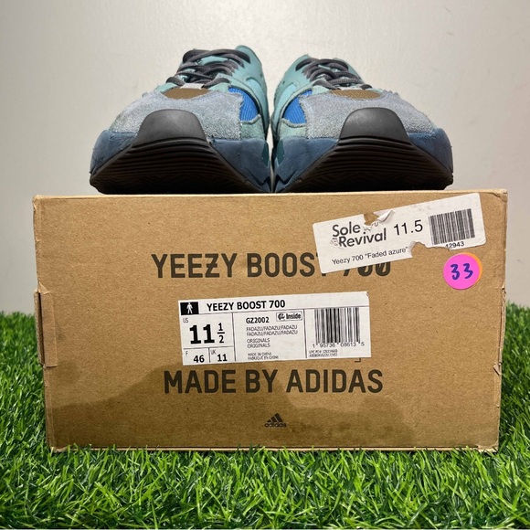 adidas gazelle silver green womens Adidas Yeezy Boost 700 Faded Azure